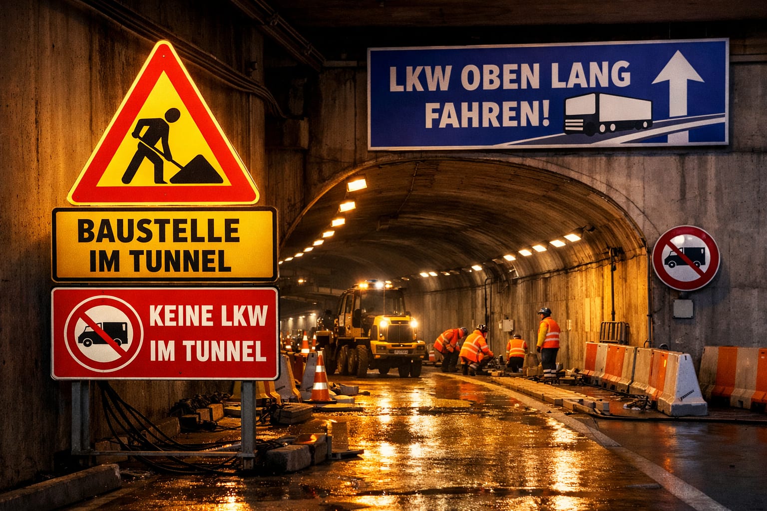 Baustelle: Tunnel Landshuter Allee