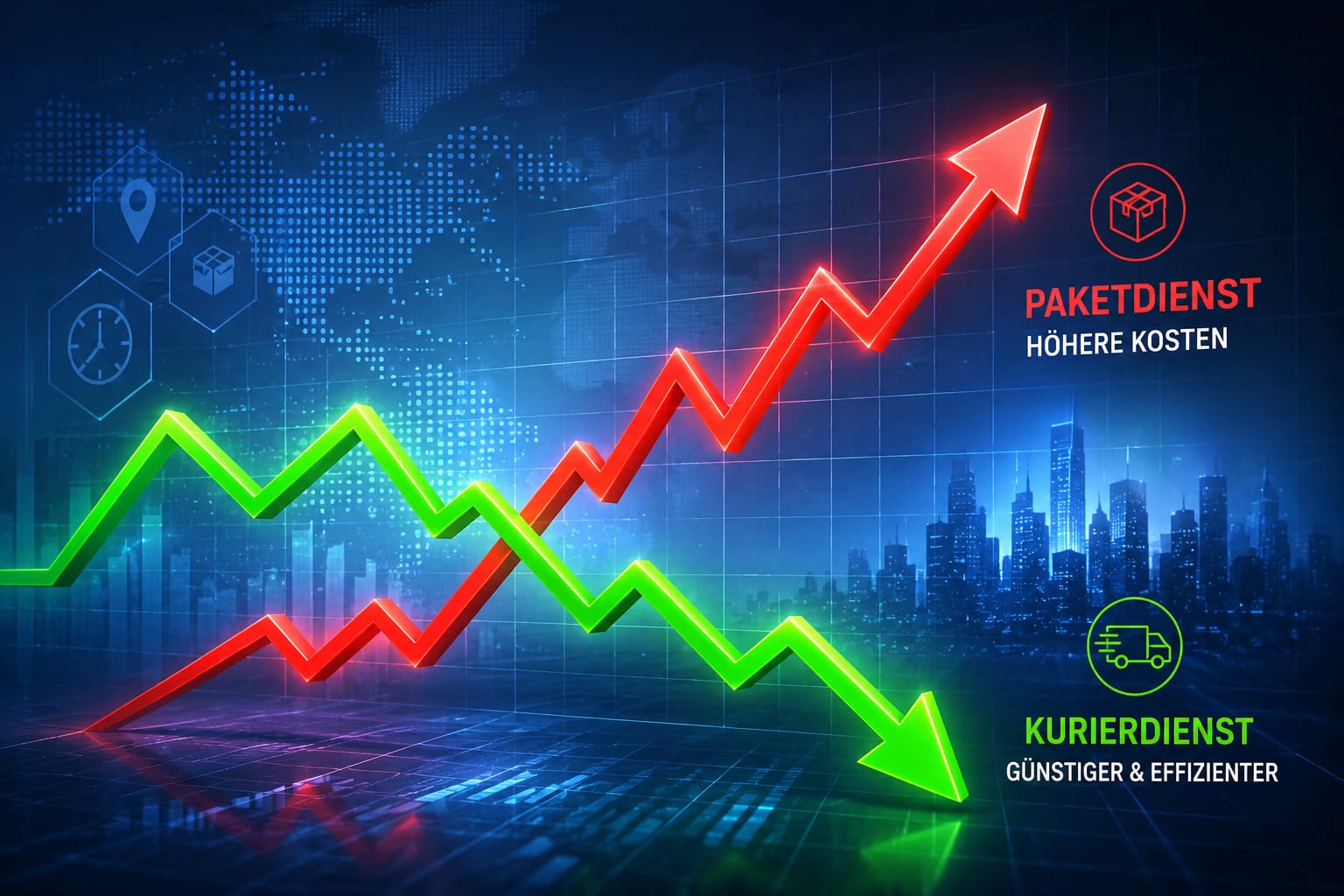 Kurierdienst vs Paketdienst